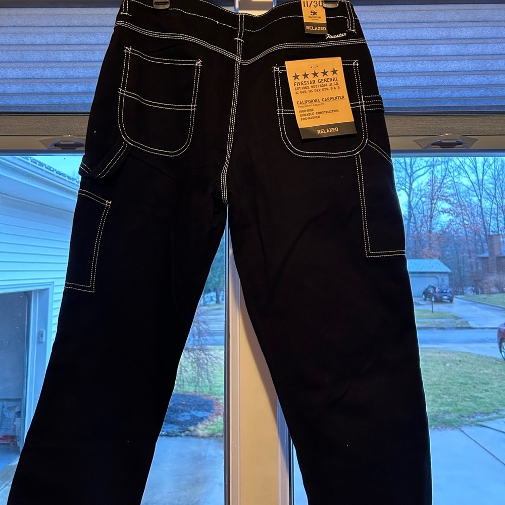 Five Star General size 11 Pants Denim Black Jeans